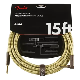 Cabo Fender Tweed Serie Deluxe 4,5 Metros Em L 90 Graus Cabo Fender Tweed Serie Deluxe 4,5 Metros Em L 90 Graus
