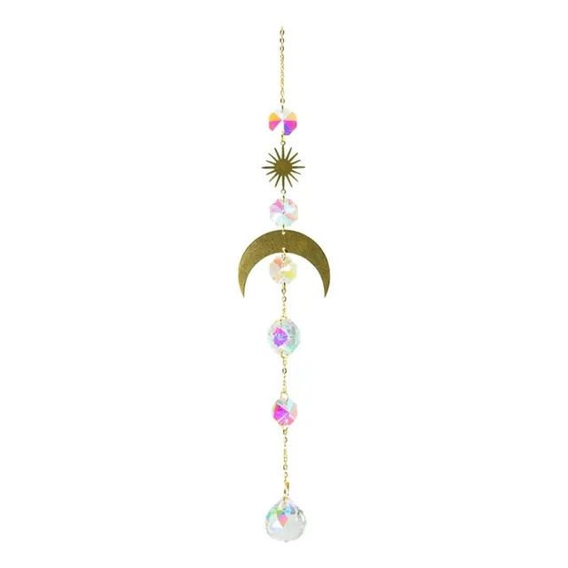 Decoración De Cristal Suncatcher Con Colgante Prisma Cadena