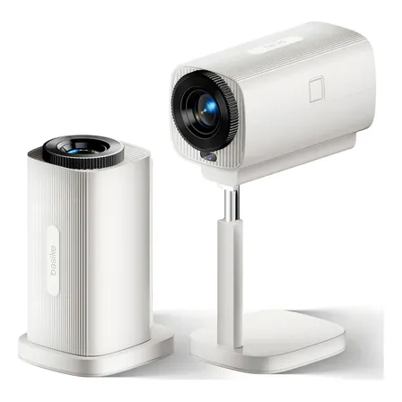 Projetor Smart Basike Ba-ty213 4k Full Hd Android 11 Wi-fi 6 Bluetooth 12000 Lúmens Branco Rotação 180 Graus Home Cinema 127/220v