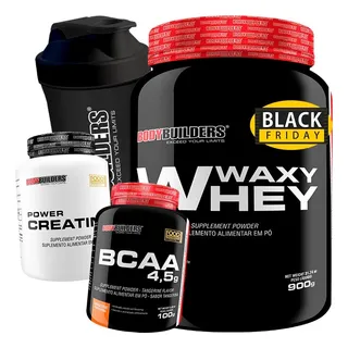 Kit Whey Protein + Bcaa + Creatina + Coqueteleira Kit Whey Protein + Bcaa + Creatina + Coqueteleira