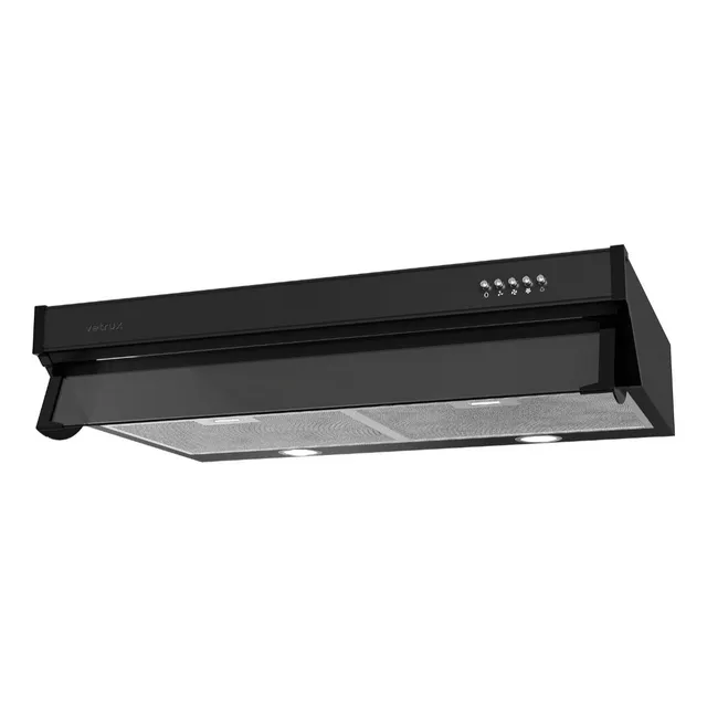 Campana De Cocina 60 Cm Extractora Acero Y Vidrio