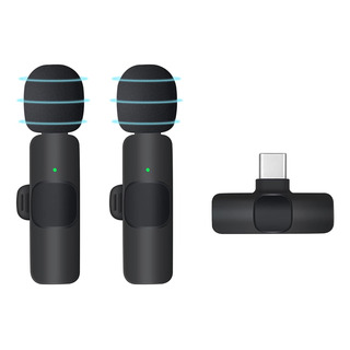 Memodecruit 2pcs Micrófono Inalámbrico Para iPhone Mics Mics Memodecruit 2pcs Micrófono Inalámbrico Para iPhone Mics Mics