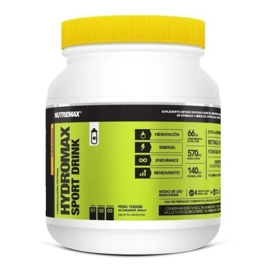 Hydromax Sport Drink Bebida Isotonica Hidratacion 1.5 Kg Sabor Pomelo