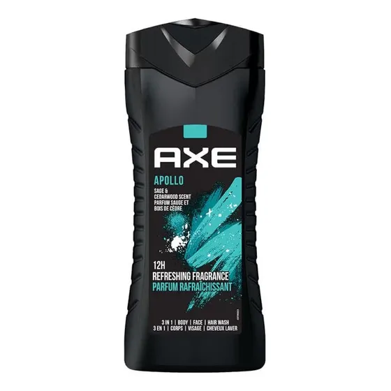 Gel De Ducha Axe Apollo Galaxy Fresh 3 In 1 Cuerpo Y Cabello