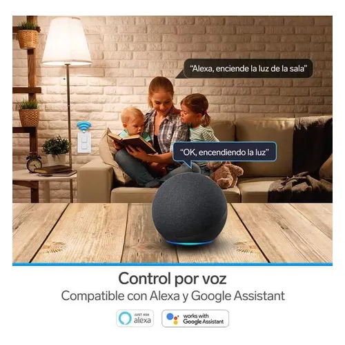 Apagador Wi-fi Doble De Steren Color Blanco Corriente nominal 10 A Voltaje nominal 110V