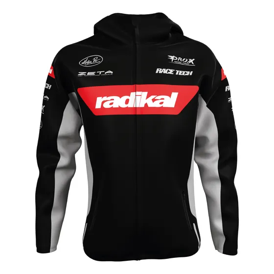 Rompeviento Campera Iron Negro Radikal Racing Motocross/atv