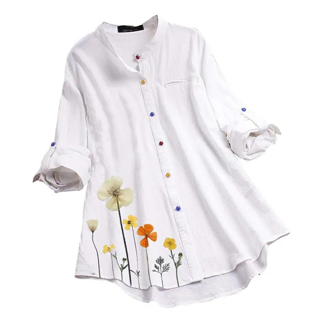 Camiseta Manga Larga Para Mujer 2023 Nudo Frontal Color Liso