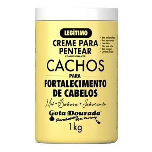 Creme Para Pentear Cachos Fortalecimento - Gota Dourada 1kg