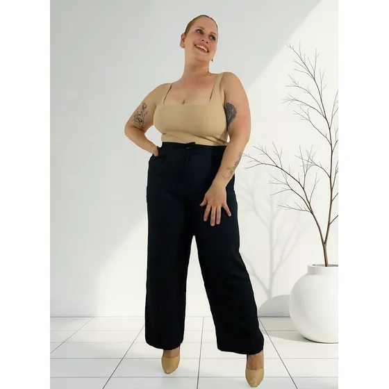 Pantalon  Palazzo Sastrero  Elegante Talles Grandes T5 Al 10