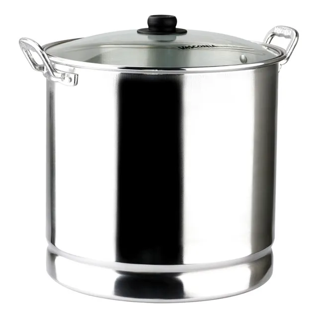 Olla Vaporera Vasconia De 34cm/30 Litros De Aluminio Color Gris