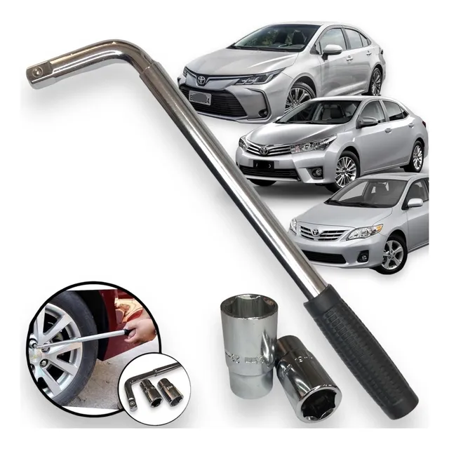 Chave De Roda L Extensível Telescópica Toyota Corolla Todos