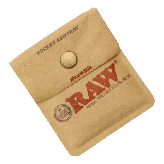 Raw Cenicero Portátil De Bolsillo Para Llevar A Lados Color Beige