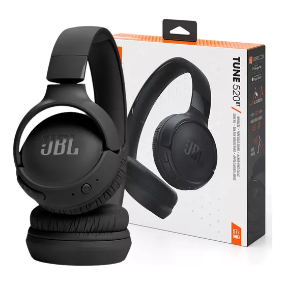 Fone De Ouvido Jbl Tune 520bt Bluetooth 5.3 Preto