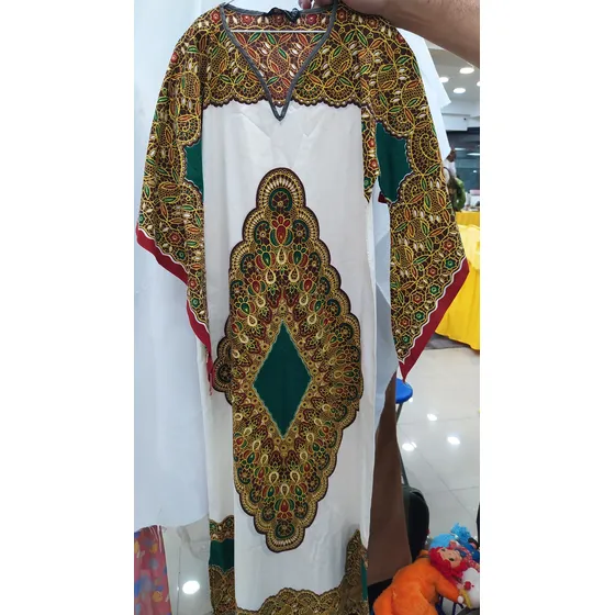Vestidos Largos Tipo Indú Estampado Talla S/m