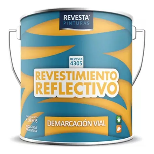 Revesta 4305 Revestimiento Reflectivo Cordón Amarillo 1l