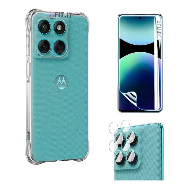 Capa Tpu P/ Motorola 60 Edge Pro + Pelic Hidrogel + Câmera