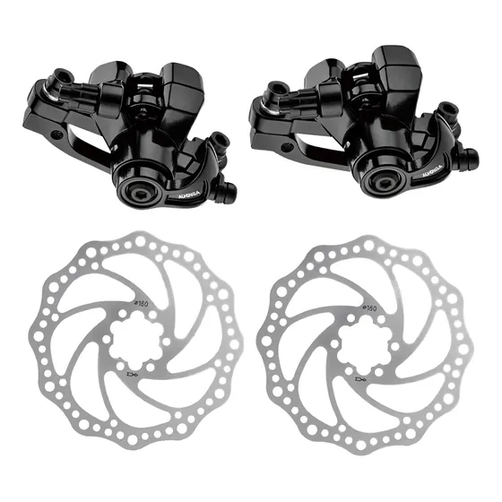 Set Freno Para Bicicleta De Disco 2 Discos + 2 Caliper