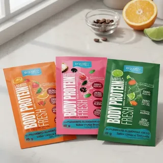 Equaliv Kit 3 Sachês Variados 18g - Mix Body Protein Fresh Equaliv Mix