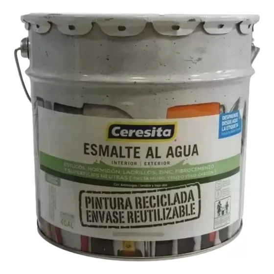 Tineta 4gl - Esm Agua Reciclado Blanco 4gl Ceresita