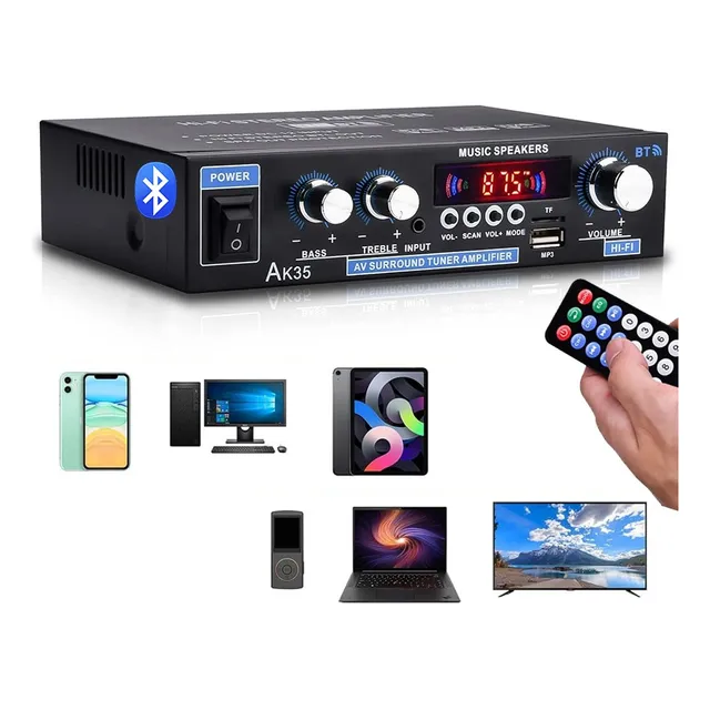 Amplificador De Audio Digital Doméstico Bluetooth De 2 Canal