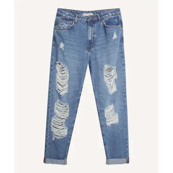 Jean Mujer Seven Mom Azul Algodón 28160756-51