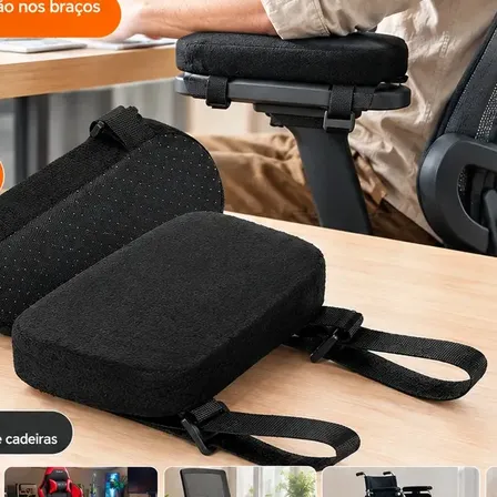 Almofada Apoio Braço Cadeira Conforto Tamanho Universal Par Apoio Braço Cadeira Escritório Gamer Antebraço Conforto Par Apoio Braço Cadeira ergonomia FORESTORY