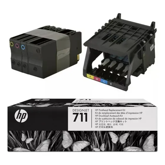Kit Cabezales Hp 711 C1q10a Original Designjet T120 T520
