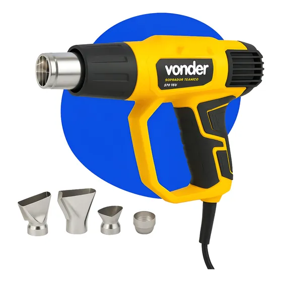 Soprador Térmico Vonder Profissional 500graus 4 Bicos Plus