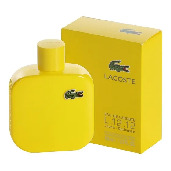 Locion Perfume Lacoste L.12.12 Yellow  Jaune 100 Ml