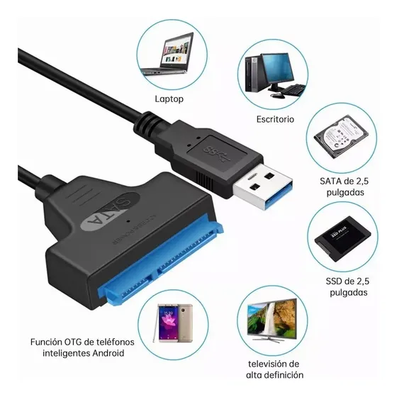 Cable Adaptador Usb 3.0 A Sata 2.5 Hdd Disco Duro Noga Usb-conector Sata-dock -cable Sata Ssd-cable Usb A Usb-cable Sata Jeeyee