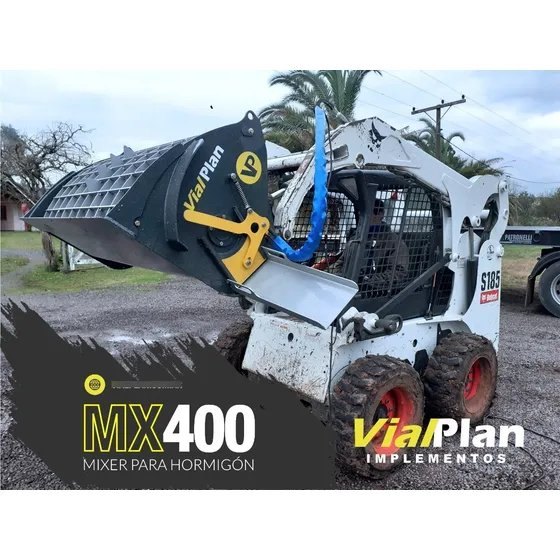 Implemento Mixer Hormigonero Minicargadora Vialplan, Bobcat