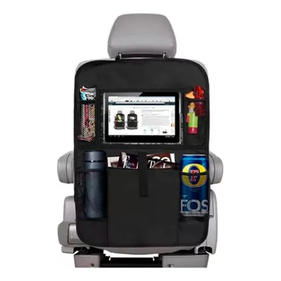 Organizador Auto Asiento Porta Tablet iPad Celular Botella