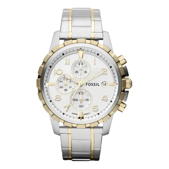 Reloj Fossil Dean Para Hombres Con Cronógrafo Y Pulsera Acer