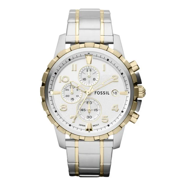 Reloj Fossil Dean Para Hombres Con Cronógrafo Y Pulsera Acer