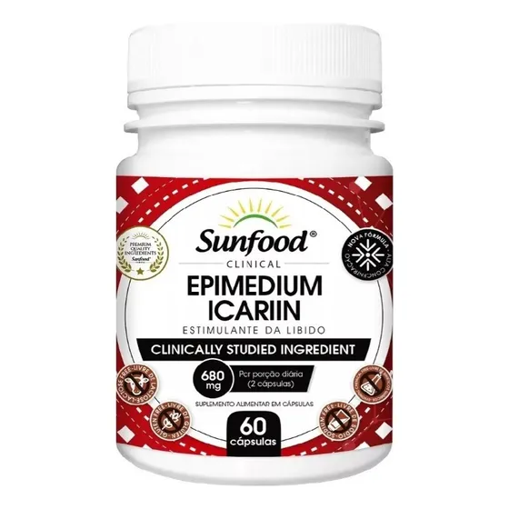 Epimedium Icariin 680mg P/porcion 60 Cáps Libido Disfuncion