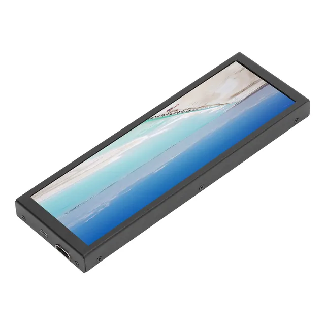 Carcasa De Pc Con Pantalla Lcd De Barra Secundaria, Temperat