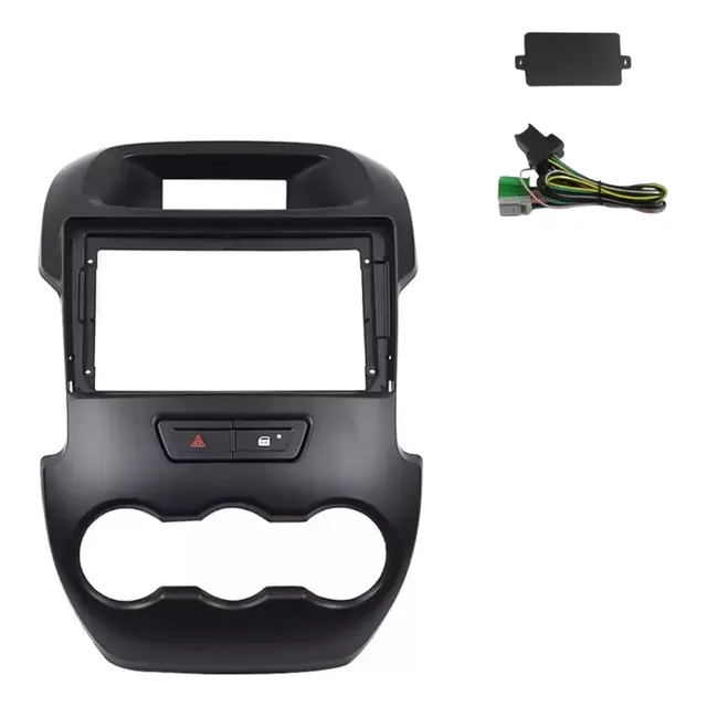 Bisel Adaptador De Radio Ford Ranger 2011 Up 9 Pulgadas Color Negro