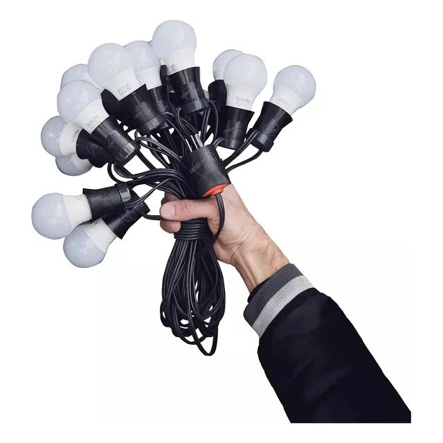Guirnalda De Luces 10 Metros Con 10 Leds A55 Potentes Oferta