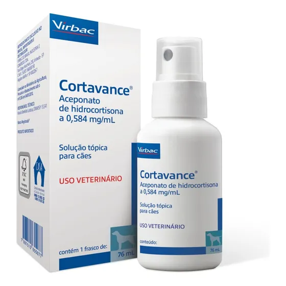 Spray Anti-inflamatório Para Cães Cortavance 76ml - Virbac