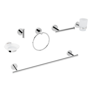 Juego De Accesorios Para Baño, 6 Piezas Foset Tba-7000 Cromo Juego De Accesorios Para Baño, 6 Piezas Foset Tba-7000 Cromo