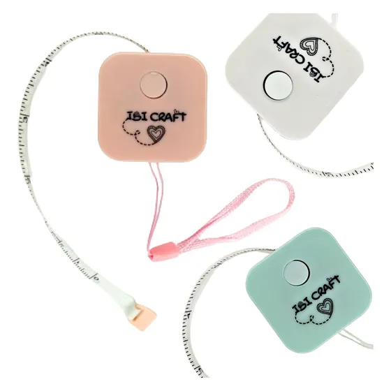 Cinta Metrica Retractil Ibi Craft 1,5mts Pastel Portatil