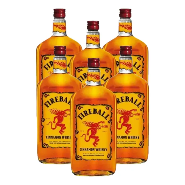 Pack De 6 Whisky Cinnamon Fireball 750 Ml
