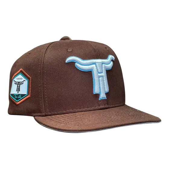 Boné Masculino Aba Reta Touro Bordado Texas Country Tatanka