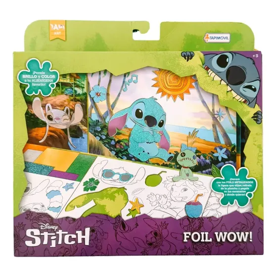 Foil Wow Stitch Set Decora Figuras Tapimovil Sharif Express