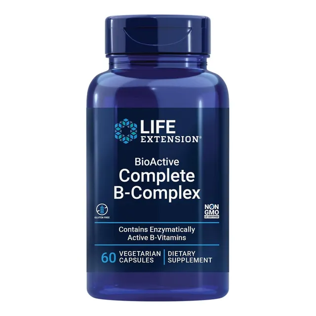 Bioactive Complete B-complex Complejo B 60 Cápsulas Veg Natural