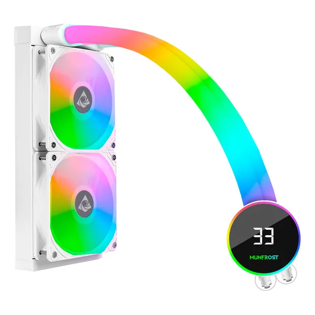 Enfriamiento Liquido Munfrost Moon River Blanco Mfecraiw Led Rgb