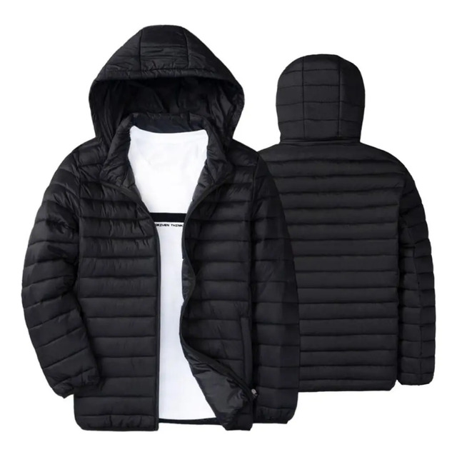 Jaqueta Puffer Bobojaco Corta Vento Nylon Frio Reforçada Preto M Jaqueta Puffer Bobojaco Corta Vento Nylon Frio Reforçada Preto M