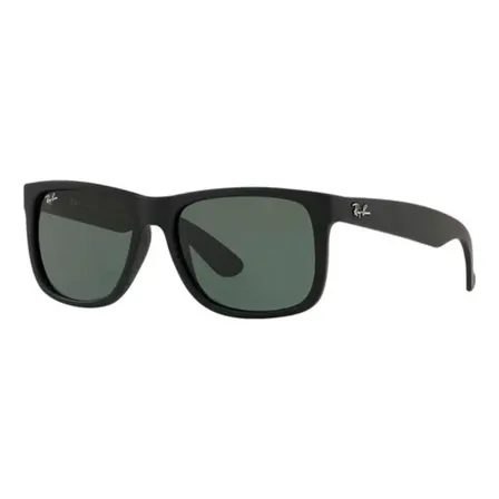 Óculos De Sol Rb4165 Justin Classic 55mm Unissex Polarizado Quadrado Preto