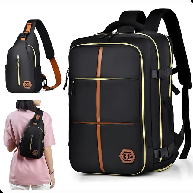 Kit Mochila Notebook + Pochete Executiva Viagem E ExpansĂvel Kit Mochila Notebook + Pochete Executiva Viagem E ExpansĂvel