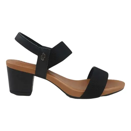 Sandália Feminina Usaflex Com Salto Grosso Bloco Anatômico